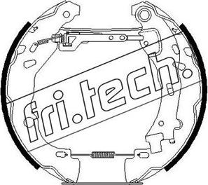 Fri.Tech. 16259 - Комплект гальм, барабанний механізм autozip.com.ua