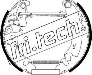 Fri.Tech. 16250 - Комплект гальм, барабанний механізм autozip.com.ua