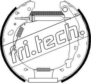Fri.Tech. 16251 - Комплект гальм, барабанний механізм autozip.com.ua