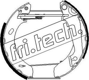 Fri.Tech. 16265 - Комплект гальм, барабанний механізм autozip.com.ua