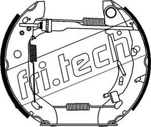 Fri.Tech. 16210 - Комплект гальм, барабанний механізм autozip.com.ua