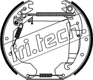 Fri.Tech. 16213 - Комплект гальм, барабанний механізм autozip.com.ua