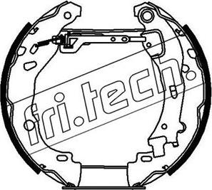 Fri.Tech. 16276 - Комплект гальм, барабанний механізм autozip.com.ua