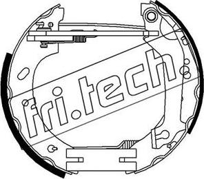 Fri.Tech. 16271 - Комплект гальм, барабанний механізм autozip.com.ua