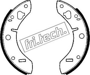 Fri.Tech. 1094.202 - Комплект гальм, барабанний механізм autozip.com.ua