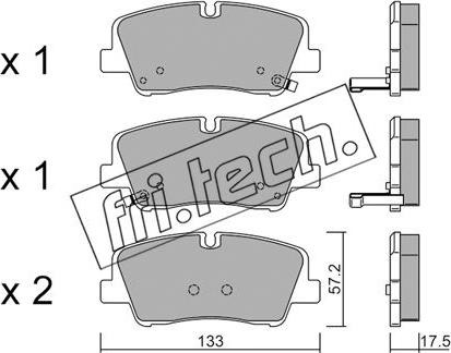 Fri.Tech. 1095.0 - Гальмівні колодки, дискові гальма autozip.com.ua