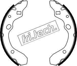 Fri.Tech. 1049.144 - Комплект гальм, барабанний механізм autozip.com.ua