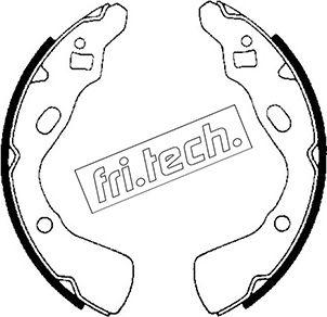 Fri.Tech. 1049.140 - Комплект гальм, барабанний механізм autozip.com.ua