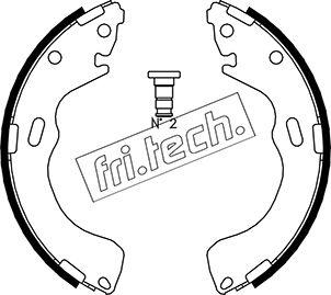 Fri.Tech. 1049.150 - Комплект гальм, барабанний механізм autozip.com.ua