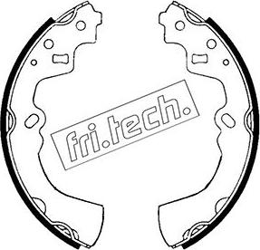 Fri.Tech. 1049.121 - Комплект гальм, барабанний механізм autozip.com.ua
