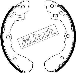 Fri.Tech. 1049.122 - Комплект гальм, барабанний механізм autozip.com.ua