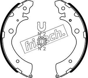Fri.Tech. 1044.017 - Комплект гальм, барабанний механізм autozip.com.ua