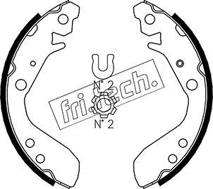Fri.Tech. 1044.022 - Комплект гальм, барабанний механізм autozip.com.ua