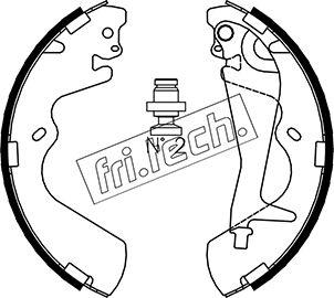 Fri.Tech. 1046.208 - Комплект гальм, барабанний механізм autozip.com.ua