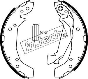 Fri.Tech. 1046.211 - Комплект гальм, барабанний механізм autozip.com.ua