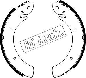 Fri.Tech. 1040.080 - Комплект гальм, барабанний механізм autozip.com.ua