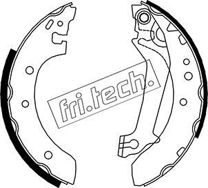 Fri.Tech. 1040.142 - Комплект гальм, барабанний механізм autozip.com.ua