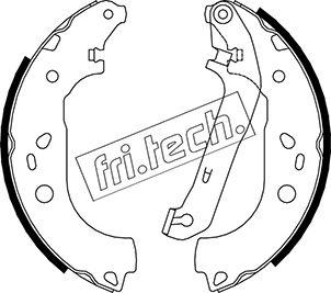 Fri.Tech. 1040.155 - Комплект гальм, барабанний механізм autozip.com.ua