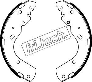 Fri.Tech. 1040.156 - Комплект гальм, барабанний механізм autozip.com.ua