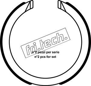 Fri.Tech. 1040.163 - Комплект гальм, ручник, парковка autozip.com.ua