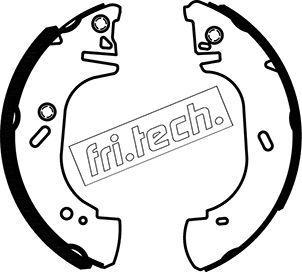 Fri.Tech. 1040.136 - Комплект гальм, барабанний механізм autozip.com.ua