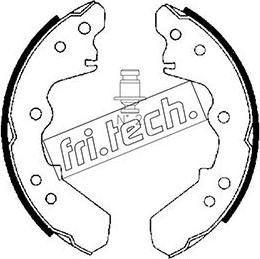 Fri.Tech. 1047.358 - Комплект гальм, барабанний механізм autozip.com.ua