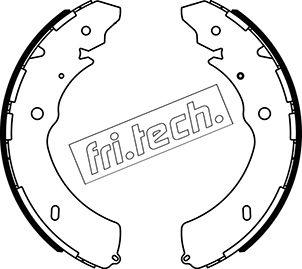Fri.Tech. 1047.379 - Комплект гальм, барабанний механізм autozip.com.ua
