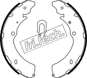 Fri.Tech. 1047.374 - Комплект гальм, барабанний механізм autozip.com.ua