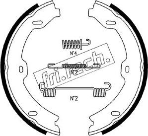 Fri.Tech. 1052.134K - Комплект гальм, ручник, парковка autozip.com.ua