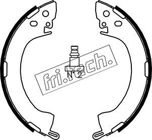 Fri.Tech. 1064.154 - Комплект гальм, барабанний механізм autozip.com.ua