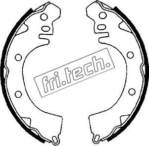 Fri.Tech. 1064.155 - Комплект гальм, барабанний механізм autozip.com.ua