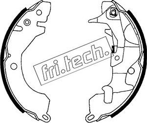 Fri.Tech. 1064.157Y - Комплект гальм, барабанний механізм autozip.com.ua
