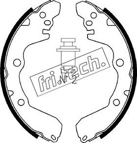 Fri.Tech. 1064.165 - Комплект гальм, барабанний механізм autozip.com.ua