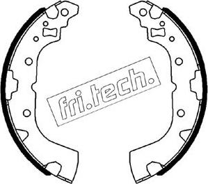 Fri.Tech. 1064.182 - Комплект гальм, барабанний механізм autozip.com.ua