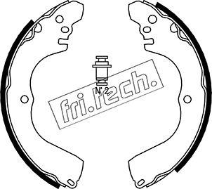 Fri.Tech. 1064.172 - Комплект гальм, барабанний механізм autozip.com.ua