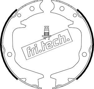 Fri.Tech. 1064.177 - Комплект гальм, ручник, парковка autozip.com.ua