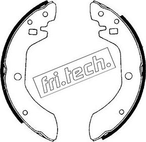 Fri.Tech. 1067.145 - Комплект гальм, барабанний механізм autozip.com.ua