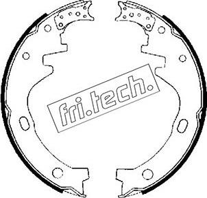 Fri.Tech. 1067.164 - Комплект гальм, барабанний механізм autozip.com.ua