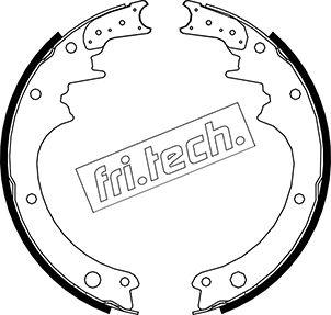 Fri.Tech. 1067.165 - Комплект гальм, барабанний механізм autozip.com.ua