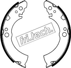 Fri.Tech. 1067.163 - Комплект гальм, барабанний механізм autozip.com.ua