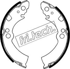 Fri.Tech. 1067.162 - Комплект гальм, барабанний механізм autozip.com.ua