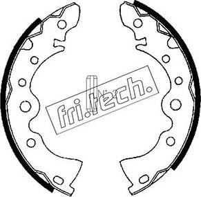 Fri.Tech. 1067.167 - Комплект гальм, барабанний механізм autozip.com.ua