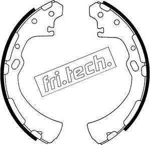 Fri.Tech. 1067.175 - Комплект гальм, барабанний механізм autozip.com.ua
