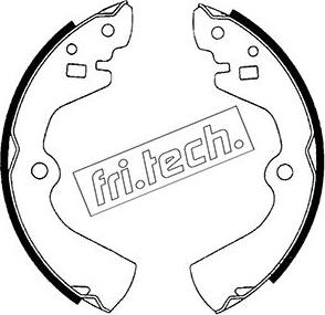 Fri.Tech. 1067.172 - Комплект гальм, барабанний механізм autozip.com.ua