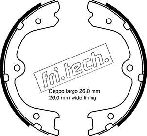 Fri.Tech. 1067.201 - Комплект гальм, ручник, парковка autozip.com.ua