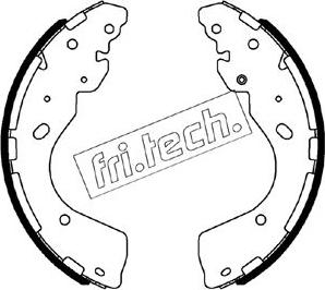 Fri.Tech. 1067.203 - Комплект гальм, барабанний механізм autozip.com.ua