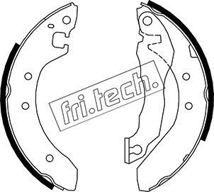 Fri.Tech. 1007.015 - Комплект гальм, барабанний механізм autozip.com.ua