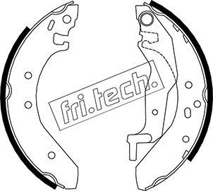 Fri.Tech. 1007.017 - Комплект гальм, барабанний механізм autozip.com.ua