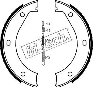 Fri.Tech. 1019.023K - Комплект гальм, ручник, парковка autozip.com.ua