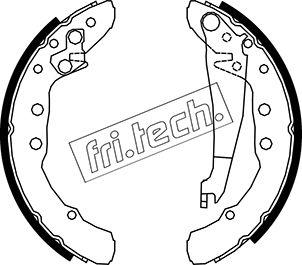 Fri.Tech. 1016.021 - Комплект гальм, барабанний механізм autozip.com.ua